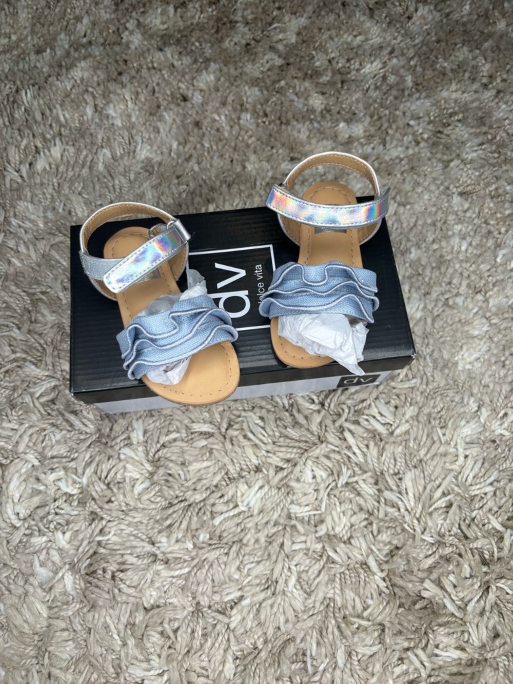 Dolce Vita Lil Corah Toddler Silver Sandal